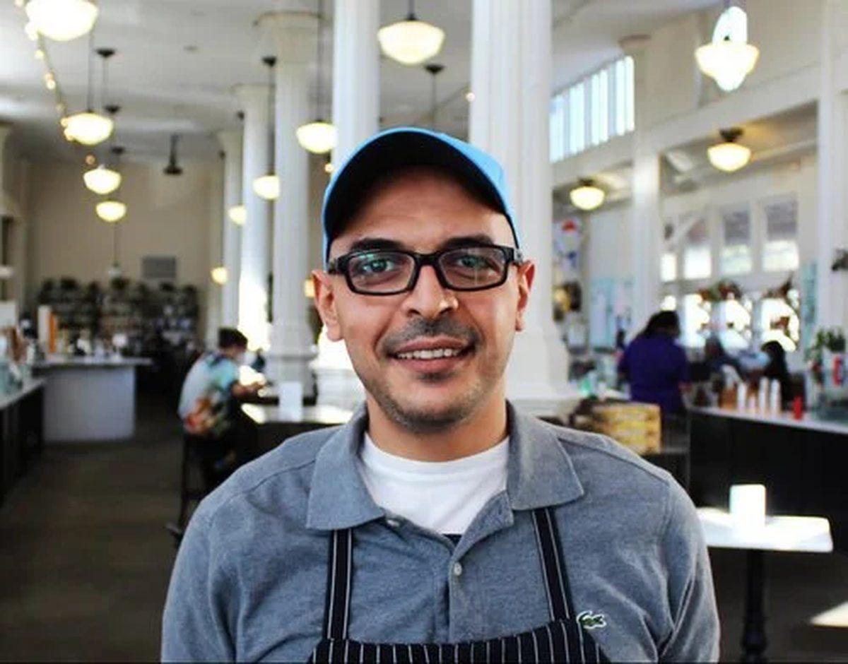 Dolma vendor at St. Roch Market